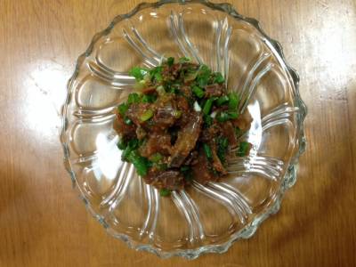 あじのユッケ風