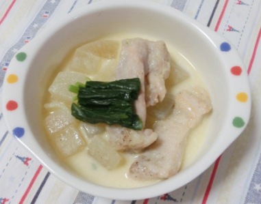 大根と鶏肉のクリーム煮