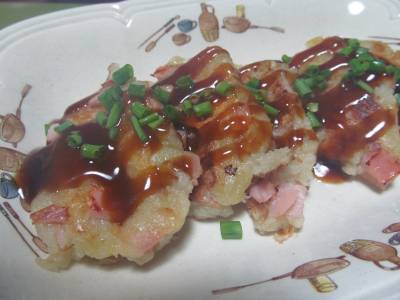 じゃがいもとベーコンのお好み焼き風