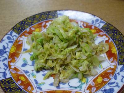 白菜のおかか炒め