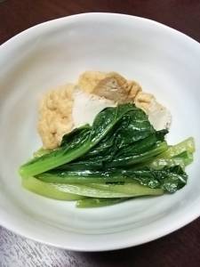 小松菜と油揚げの煮びたし