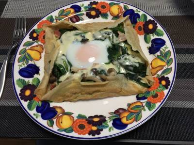 そば粉のガレット