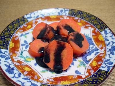 にんじんのごまだれがけ