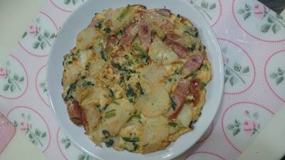 ソーセージのスペイン風オムレツ