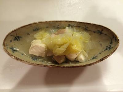 白菜の鶏スープ煮