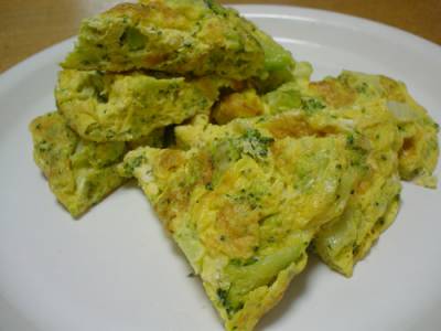 ブロッコリのスペイン風オムレツ