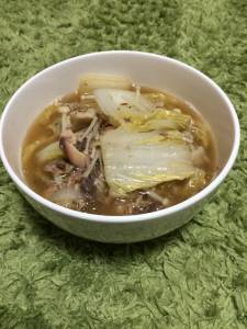 白菜とさば缶の煮物