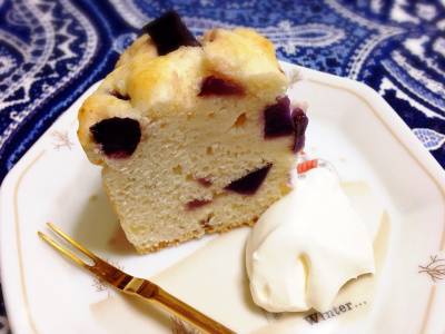 カラメル風味のさつまいもマフィン