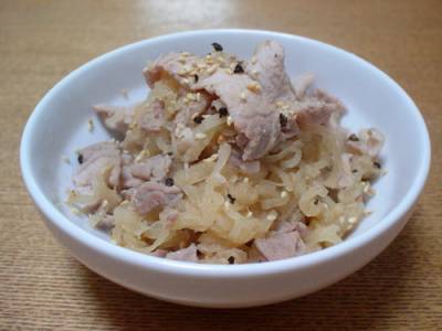 大根のしょうがじょうゆ炒め