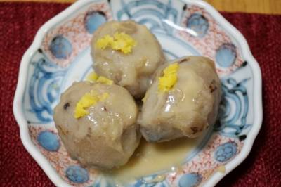里芋の柚子みそ煮