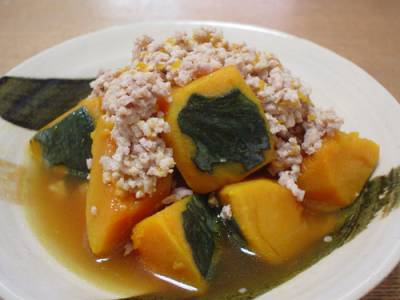 かぼちゃのそぼろ煮