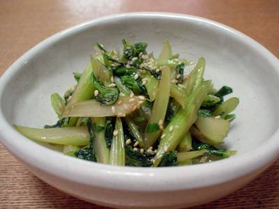 セロリのきんぴら