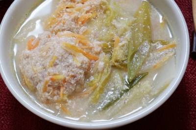 小だんごのスープ煮