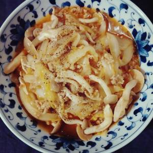 白菜の鶏マーボー