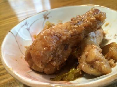 鶏手羽先の黒酢煮
