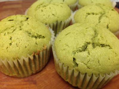 抹茶のカップケーキ