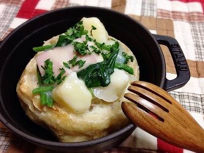 ブリオッシュのえびクリーム詰め