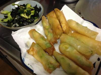 えびとアボカドの春巻