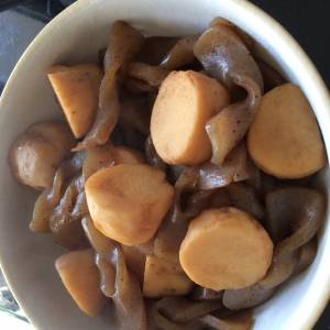 里芋とこんにゃくの土佐煮