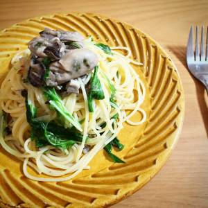 かきのオイル漬けスパゲッティ