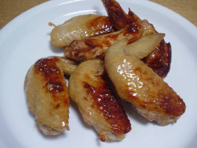手羽先のにんにくじょうゆ焼き