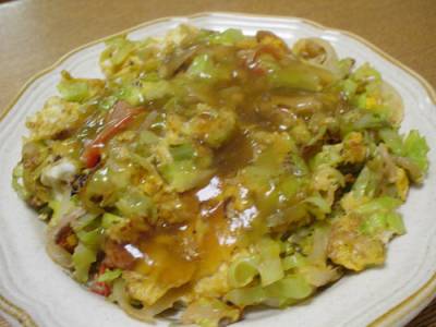 キャベツのかにたま風