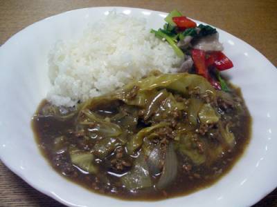 キャベツのカレー煮