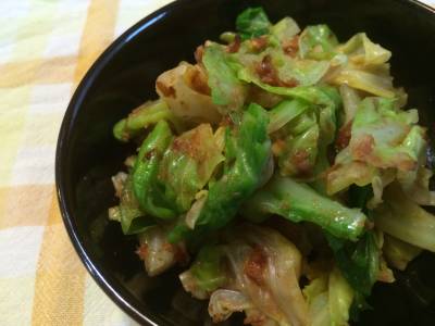 春キャベツと豚肉のおひたし