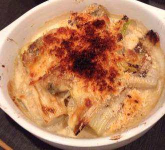 かきと帆立てとかぶのグラタン