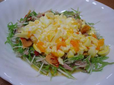 水菜のツナサラダ