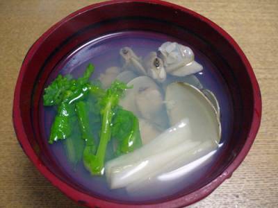 はまぐりのうしお汁