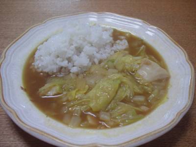 白菜とたらのスープカレー