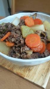 牛肉と大根の薬味煮