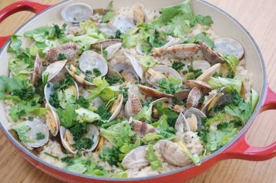 あさりのフライパンパエリア