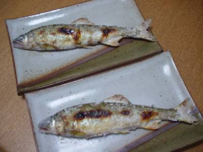 ヤマメの塩焼き