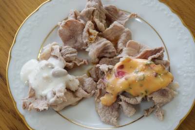 豚こまのゆで豚