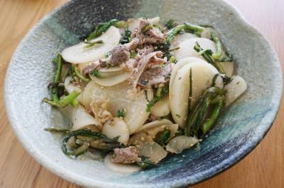 大根と牛肉のおかずナムル