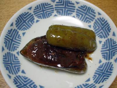 ピーマンの肉詰めオイスターソース味