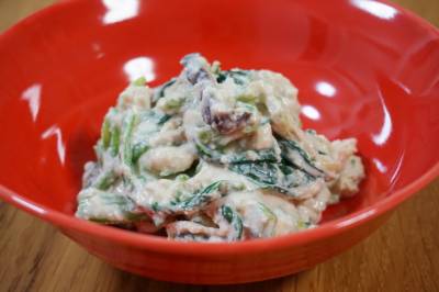 ほうれんそうと油揚げの白あえ