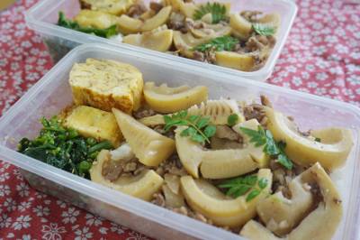 たけのこ肉めし