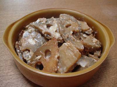 れんこんのクリーミーチーズきんぴら