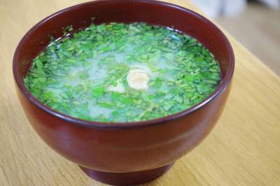 新じゃがの白みそ仕立て