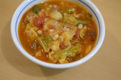 そば米入りミネストローネ