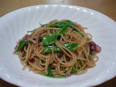 やりいかとルッコラのパスタ