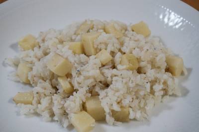 たけのことしらすのリゾット