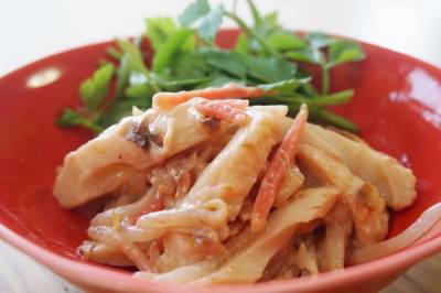 もやしと紅しょうがの炒め物