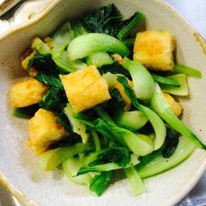 小松菜と油揚げのサッと煮びたし