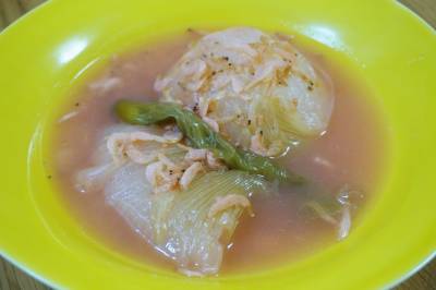 桜えびと新たまねぎのバター煮