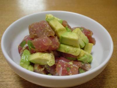 まぐろとアボカドのあえ物