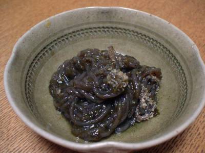 しらたきののりつくだ煮あえ